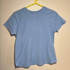 Light Blue Women's Short Sleeve Top